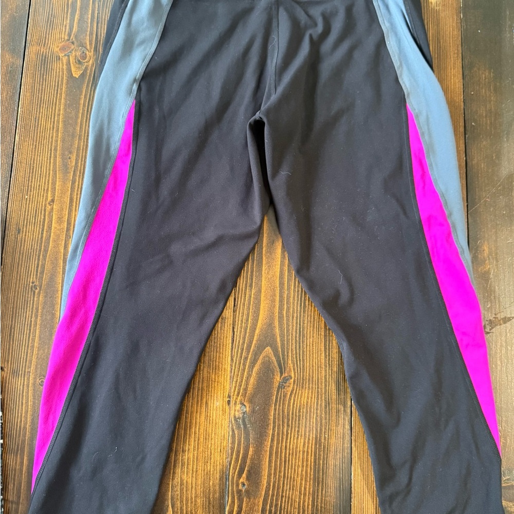 DKNY SPORT LOT of 3 patterned leggings 7/8 ankle length size XL X-Large - Picture 7 of 11
